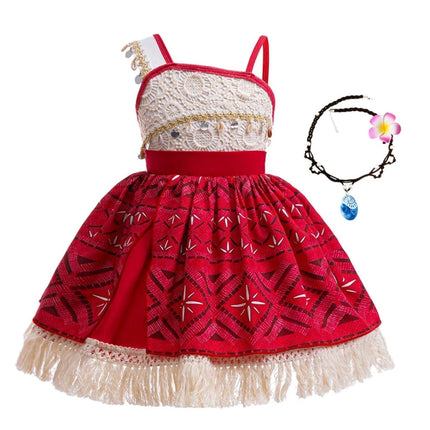 Island Princess Dress | Girls' Tropical Costume with Easy Movement | Perfect for Parties and Dress-Up 1