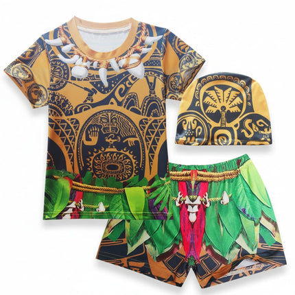 Island Warrior Costume | Children's Halloween Outfit with Comfortable Fit | Perfect for Adventurous Play 3