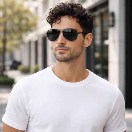 Jack Collection | Polarized Aviator Sunglasses with UV400 Protection | Lightweight Metal Frame for All-Day Comfort 1