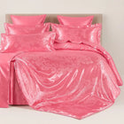 Bedding Set 4 Piece, Jacquard Floral Duvet Cover Set with Bed Sheet and Pillowcases, Luxury Bedding Set