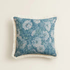 Decorative Pillow Cover 18x18 or 24x24, Black and White Throw Pillow Cover with Tassels, Jacquard Cushion Cover