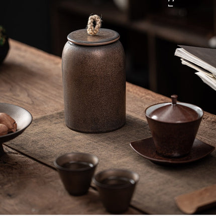 Ceramic Tea Caddy, Japanese Tea Canister – image 15