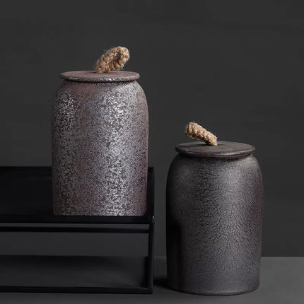 Ceramic Tea Caddy, Japanese Tea Canister