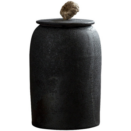 Ceramic Tea Caddy, Retro Stoneware Candy Jar for Sweets – image 11