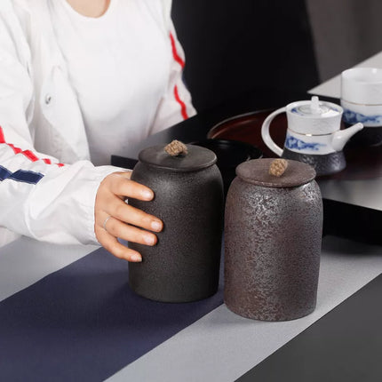 Ceramic Tea Caddy, Japanese Tea Canister – image 12