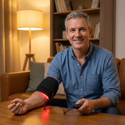 Joint Relief | Elbow Support Wrap with Red & Near-Infrared Therapy | Flexible Design for Pain Relief and Recovery 4