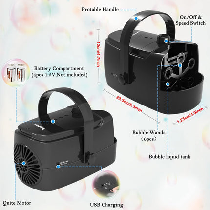 Joyful Bubbles | Automatic Bubble Maker with High Output | Safe and Durable for Endless Fun 4