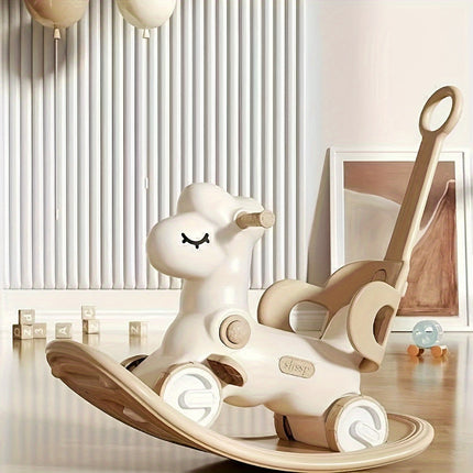 Joyful Ride | 2-in-1 Baby Rocking Horse & Balance Bike with Safe Design | Fun for Motor Skill Development 2