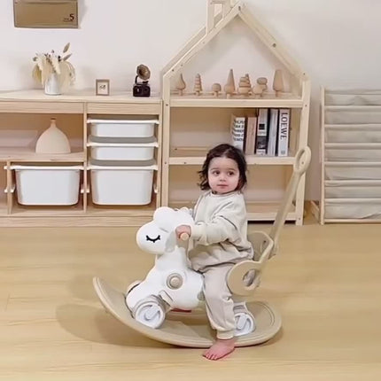 Joyful Ride | 2-in-1 Baby Rocking Horse & Balance Bike with Safe Design | Fun for Motor Skill Development 6