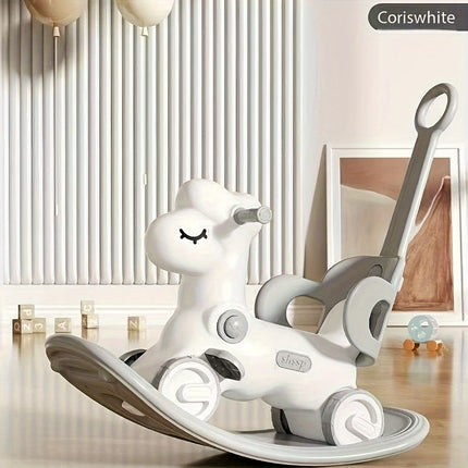Joyful Ride | 2-in-1 Baby Rocking Horse & Balance Bike with Safe Design | Fun for Motor Skill Development 7