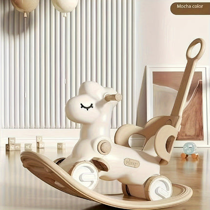Joyful Ride | 2-in-1 Baby Rocking Horse & Balance Bike with Safe Design | Fun for Motor Skill Development 9