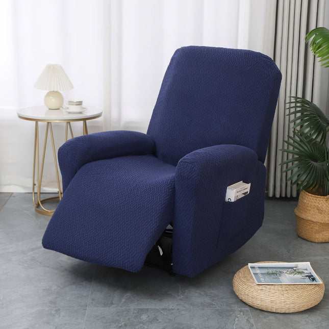 Juno Collection | Recliner Chair Cover with Side Pocket for Enhanced Comfort 0
