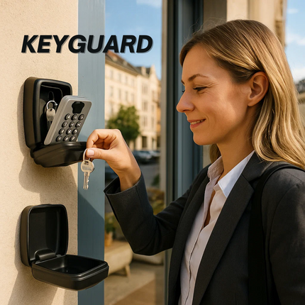 Key Lock Box Wall Mount, Outdoor Key Box