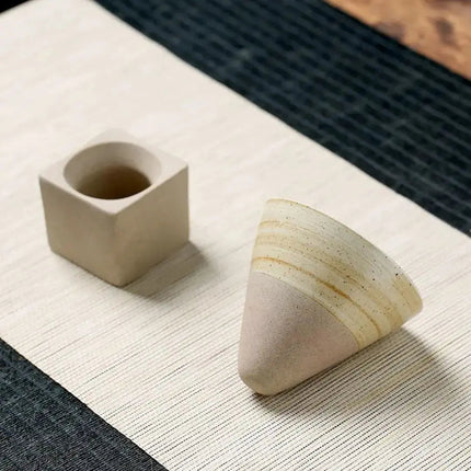 Espresso Cups with Holder, Handmade Ceramic Espresso Cup – image 7