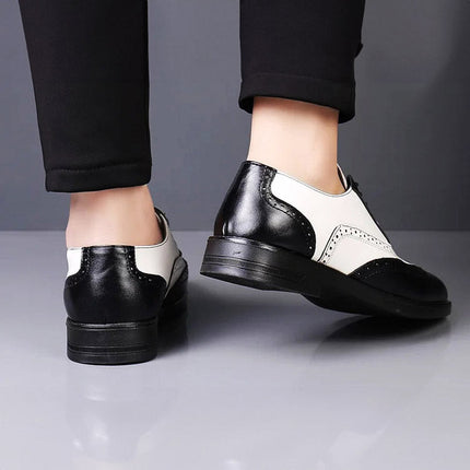 Kalsten | Brogue Lace-Up Shoes with Two-Tone Leather Design | Stylish Footwear for Every Occasion 2