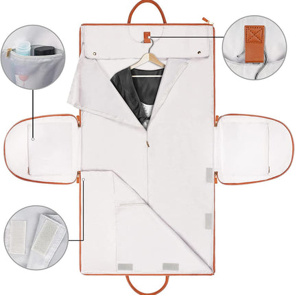 Kalsten | Foldable PU Leather Storage Bag for Wrinkle-Free Garment Care | Compact Design for Travel and Home Organization 3