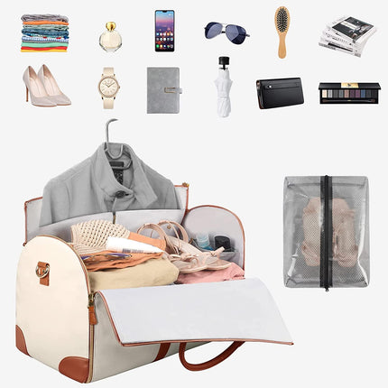 Kalsten | Foldable PU Leather Storage Bag for Wrinkle-Free Garment Care | Compact Design for Travel and Home Organization 4