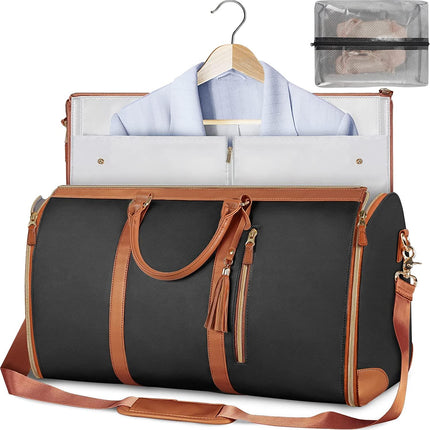 Kalsten | Foldable PU Leather Storage Bag for Wrinkle-Free Garment Care | Compact Design for Travel and Home Organization 8