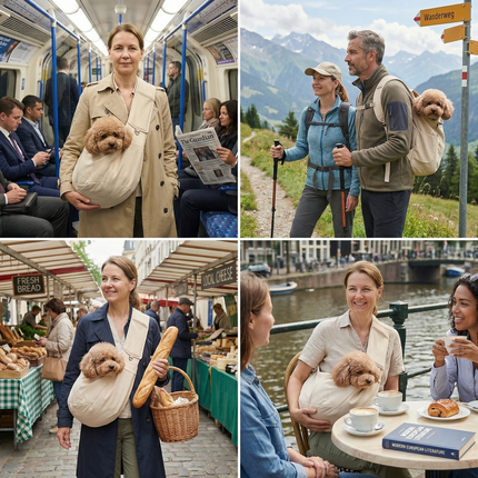 Kalsten | Portable Dog Shoulder Backpack with Breathable Fabric | Ergonomic Design for Comfort and Security 2
