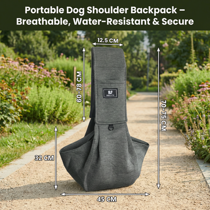 Kalsten | Portable Dog Shoulder Backpack with Breathable Fabric | Ergonomic Design for Comfort and Security 4