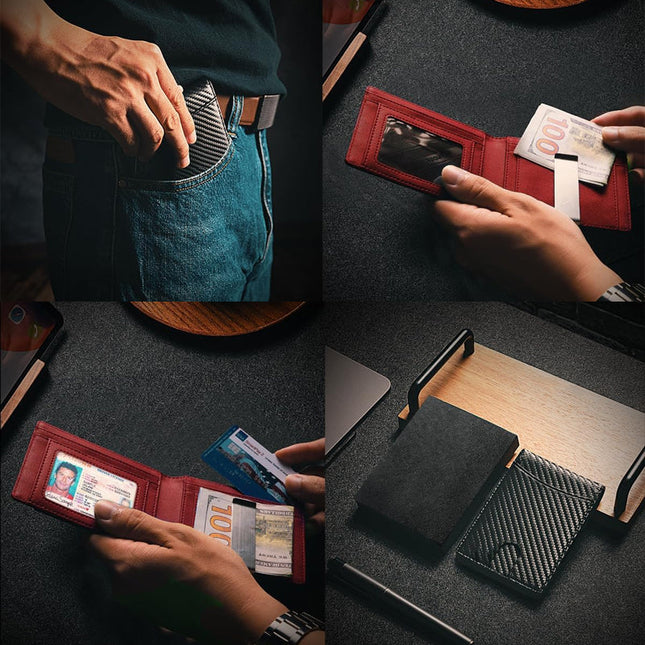 Kalsten | RFID Blocking Leather Card Holder with Theft-Proof Design | Compact Wallet for Daily Use 1
