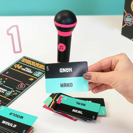 Karaoke Challenge | Fun Party Game with Microphone & Card Prompts | Engaging Group Activity for All Ages 3