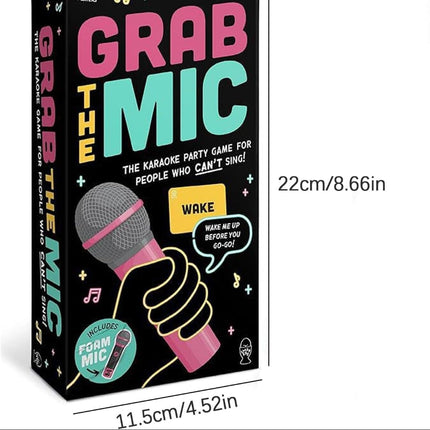 Karaoke Challenge | Fun Party Game with Microphone & Card Prompts | Engaging Group Activity for All Ages 4