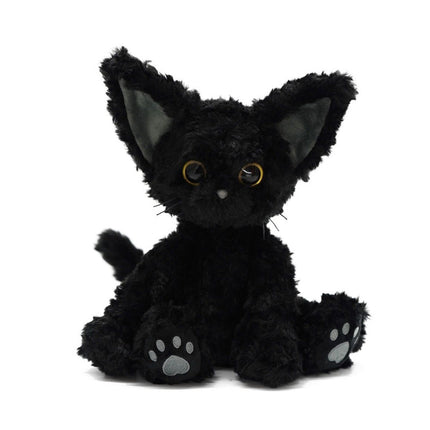 Black Cat Plush Toy Stuffed Animal, Soft Kawaii Cat Plushie, Cute Gift for Cat Lovers