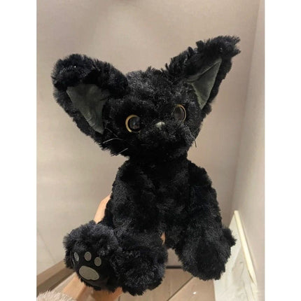 Black Cat Plush Toy Stuffed Animal, Soft Kawaii Cat Plushie – image 5