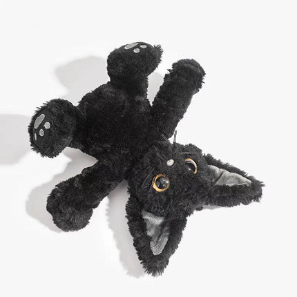 Black Cat Plush Toy Stuffed Animal, Soft Kawaii Cat Plushie – image 7