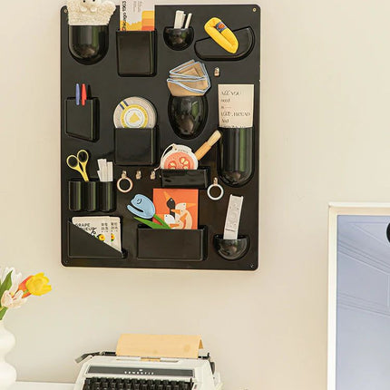 Wall Storage Rack, Wall Rack with Hooks and Clips – image 7