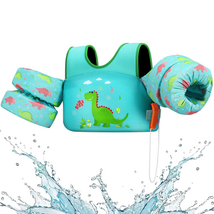 Kids Foam Life Vest with Arm Floats & Safety Whistle | Comfortable Support for Swimming and Kayaking 10