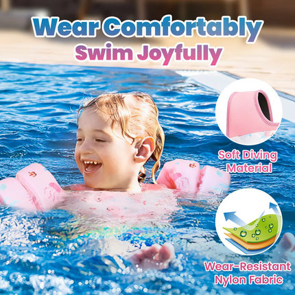 Kids Foam Life Vest with Arm Floats & Safety Whistle | Comfortable Support for Swimming and Kayaking 4