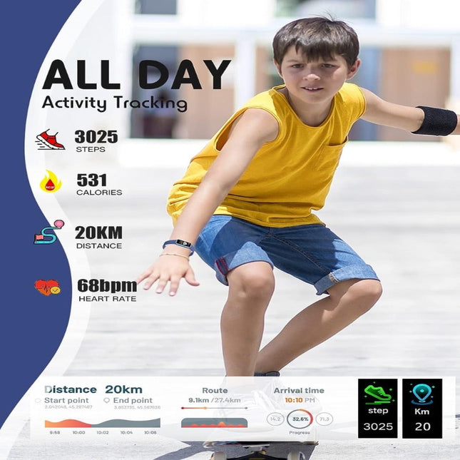 Kids Smartwatch | GPS Tracker with Pedometer & Heart Rate Monitor | Safe & Active Lifestyle for Children 1