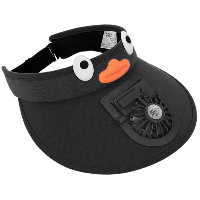 Kids Sun Visor Hat | Solar-Powered Cooling Fan & UV Protection | Lightweight Design for Outdoor Fun 0