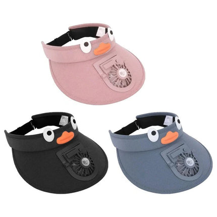 Kids Sun Visor Hat | Solar-Powered Cooling Fan & UV Protection | Lightweight Design for Outdoor Fun 3