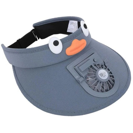 Kids Sun Visor Hat | Solar-Powered Cooling Fan & UV Protection | Lightweight Design for Outdoor Fun 5
