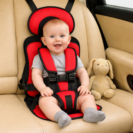 Kids Travel Booster Seat | Portable Car Seat with 5-Point Harness | Comfortable Design for Safe Journeys 3