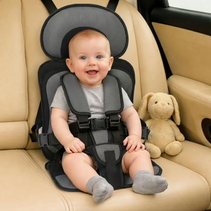 Kids Travel Booster Seat | Portable Car Seat with 5-Point Harness | Comfortable Design for Safe Journeys 7