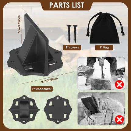 KindlePro | Carbon Steel Log Splitter with Portable Cloth Bag | Effortless Firewood Preparation 0