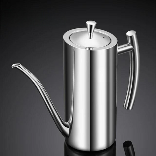 Kitchen Essentials | Olive Oil Dispenser Bottle with Precision Spout | Durable Stainless Steel Container for Controlled Pouring 0
