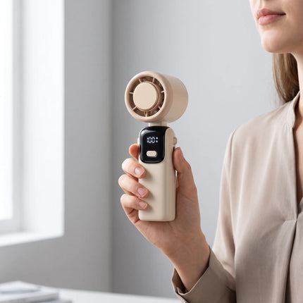 Klymar | Portable Handheld Fan with Integrated Cooling Plate | Adjustable Speed for Personalized Comfort 1