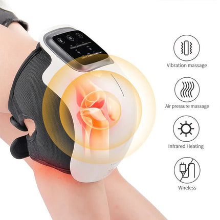 Knee Relief Massager | Portable Device with Heat & Vibration for Comfort 1