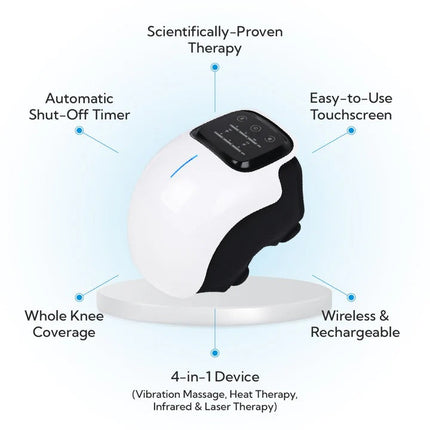 Knee Relief Massager | Portable Device with Heat & Vibration for Comfort 3