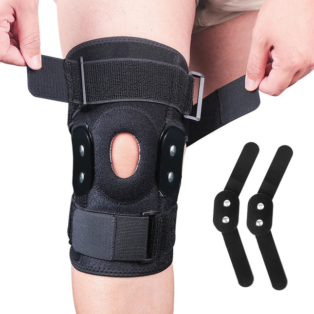 Knee Support Brace | Adjustable Hinged Design with Side Stabilizers | Optimal Stability for Sports and Recovery 1