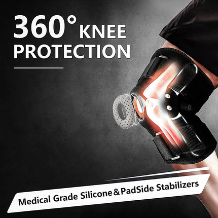 Knee Support Brace | Adjustable Hinged Design with Side Stabilizers | Optimal Stability for Sports and Recovery 2