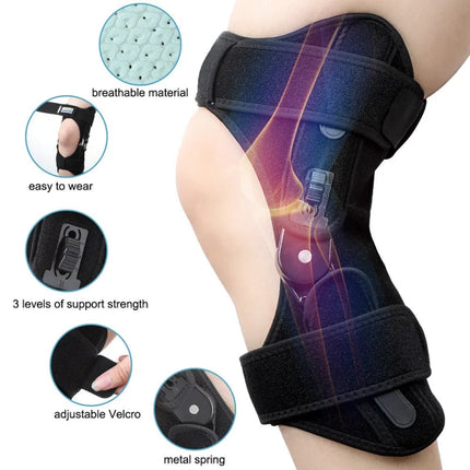 Knee Support | Adjustable Stabilizing Knee Brace with Reinforced Stabilizers | Optimal Compression for Pain Relief 3