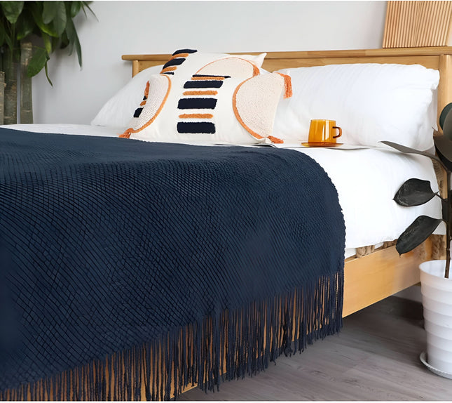 KnitCove | Stylish Knit Fleece Blanket with Plush Interior | Cozy Comfort for All Seasons 1