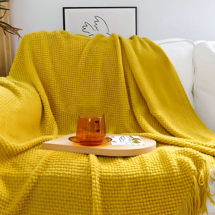 KnitCove | Stylish Knit Fleece Blanket with Plush Interior | Cozy Comfort for All Seasons 12