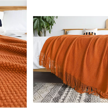 KnitCove | Stylish Knit Fleece Blanket with Plush Interior | Cozy Comfort for All Seasons 2